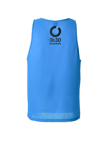 Blue Men's Vest Back