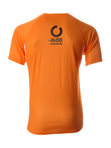 Orange Men's T-Shirt Back