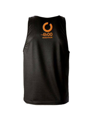 Orange Men's Vest Back