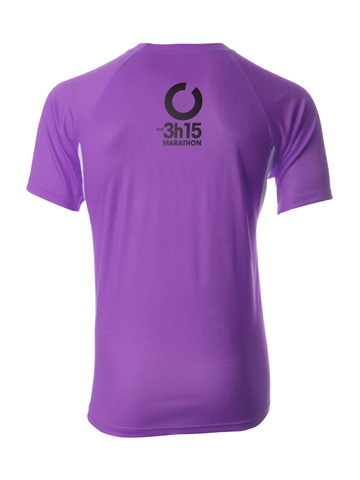 Purple Men's T-Shirt Back