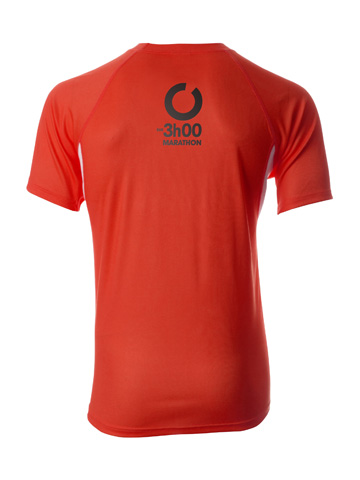 Red Men's T-Shirt Back