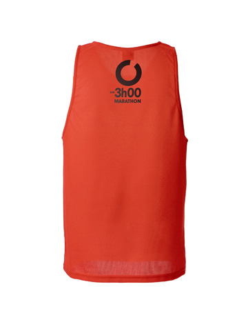 Red Men's Vest Back