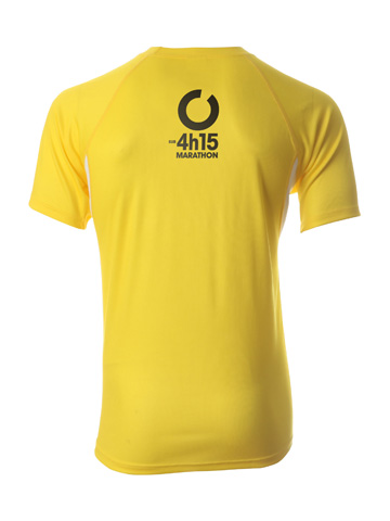Yellow Men's T-Shirt Back